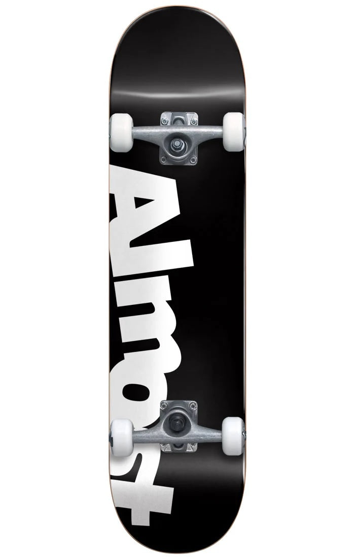 Almost Side Pipe Black Youth FP Complete Skateboard - 6.75"