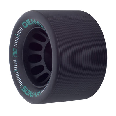 Sonar Demon EDM Black Roller Skate Wheels 62mm 95a - Set of 4