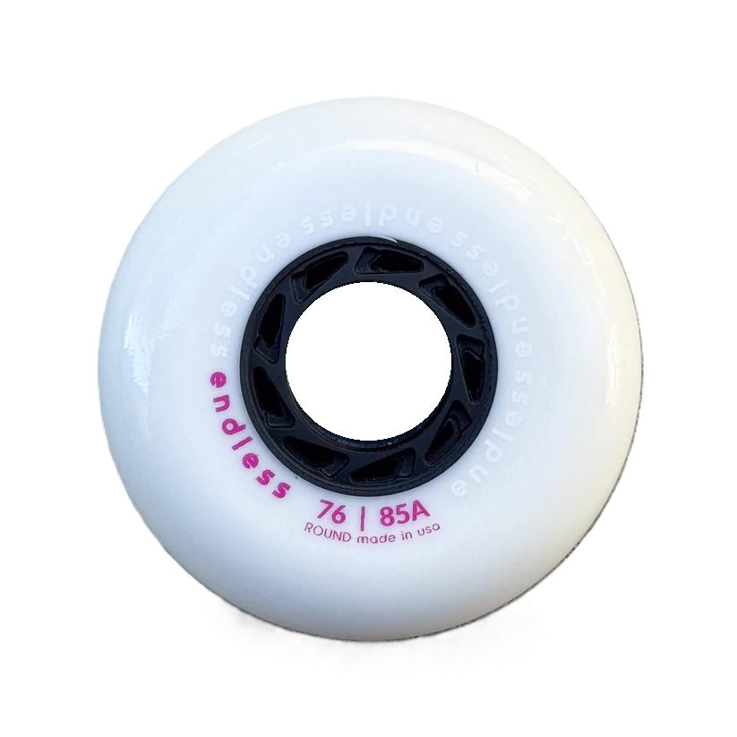 Endless Round White 76mm Wheels - Set of 4 – Slick's Skate Store