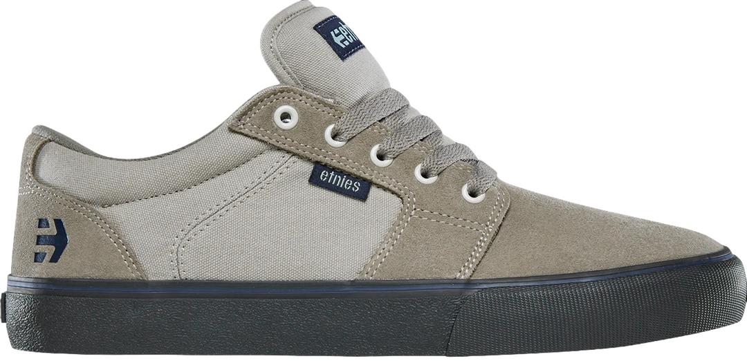 Etnies Barge LS Skate Shoes Warm Grey Black Slick s Skate Store