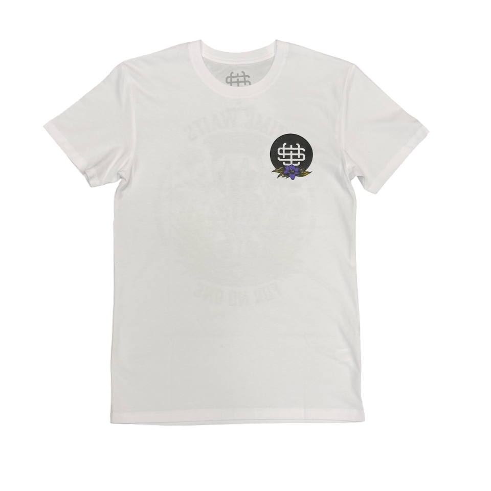 Slick's Skate Store Time Waits T-Shirt - White
