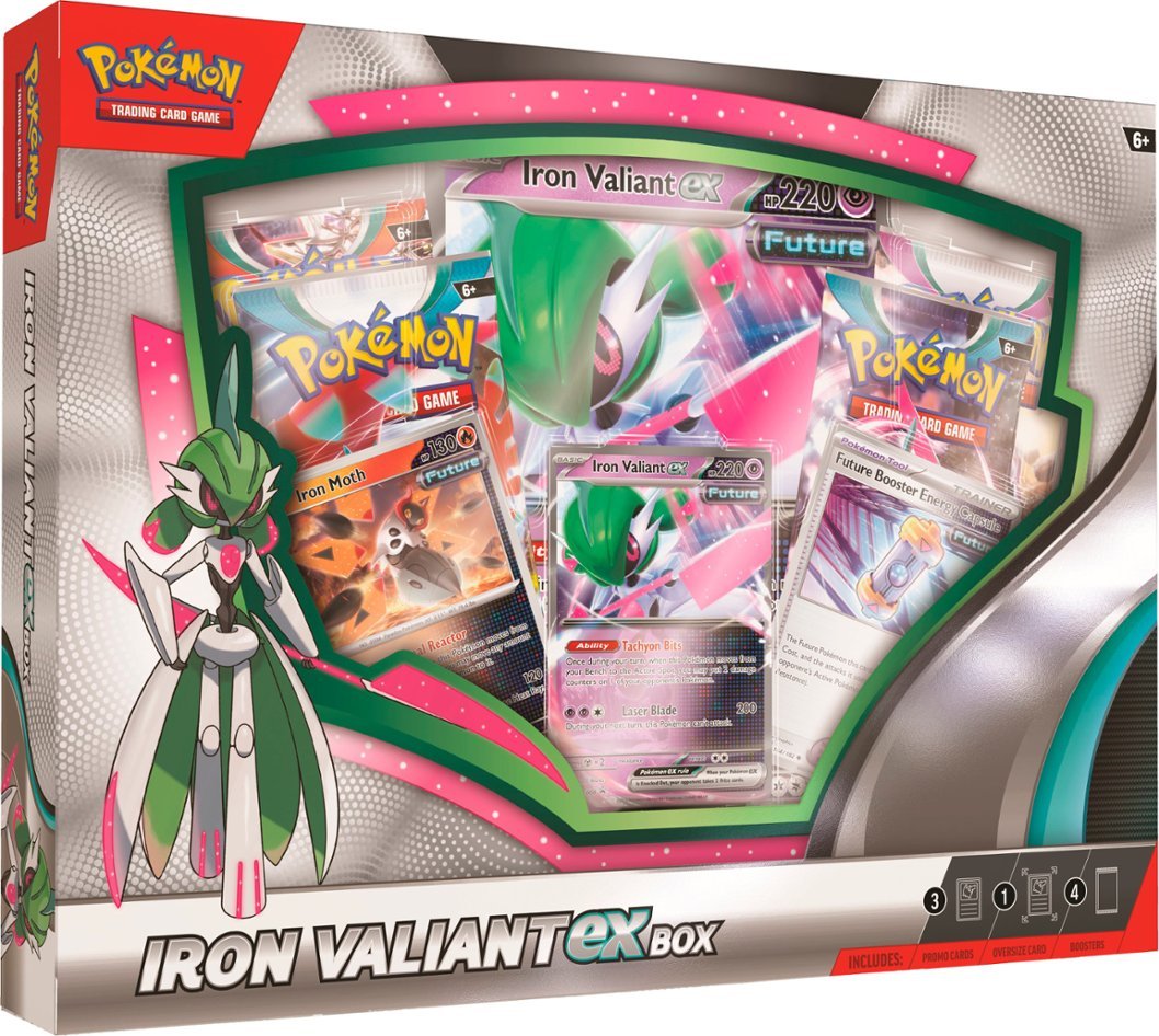 Pokémon TCG: Scarlet & Violet-Paradox Rift Iron Valiant EX Collection Box