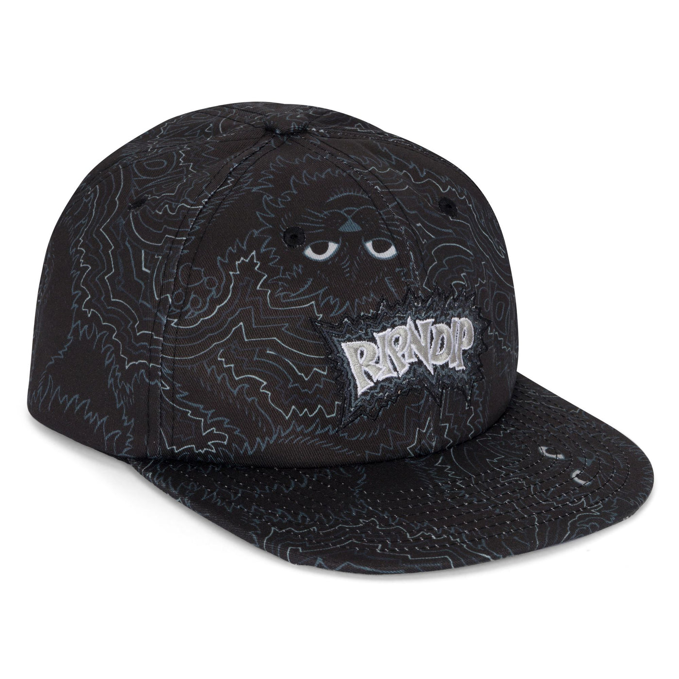 RIPNDIP Big Pussy Energy 6 Panel Hat - Black