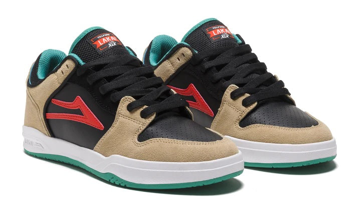 Lakai Telford Low Skate Shoes - Tan/Black