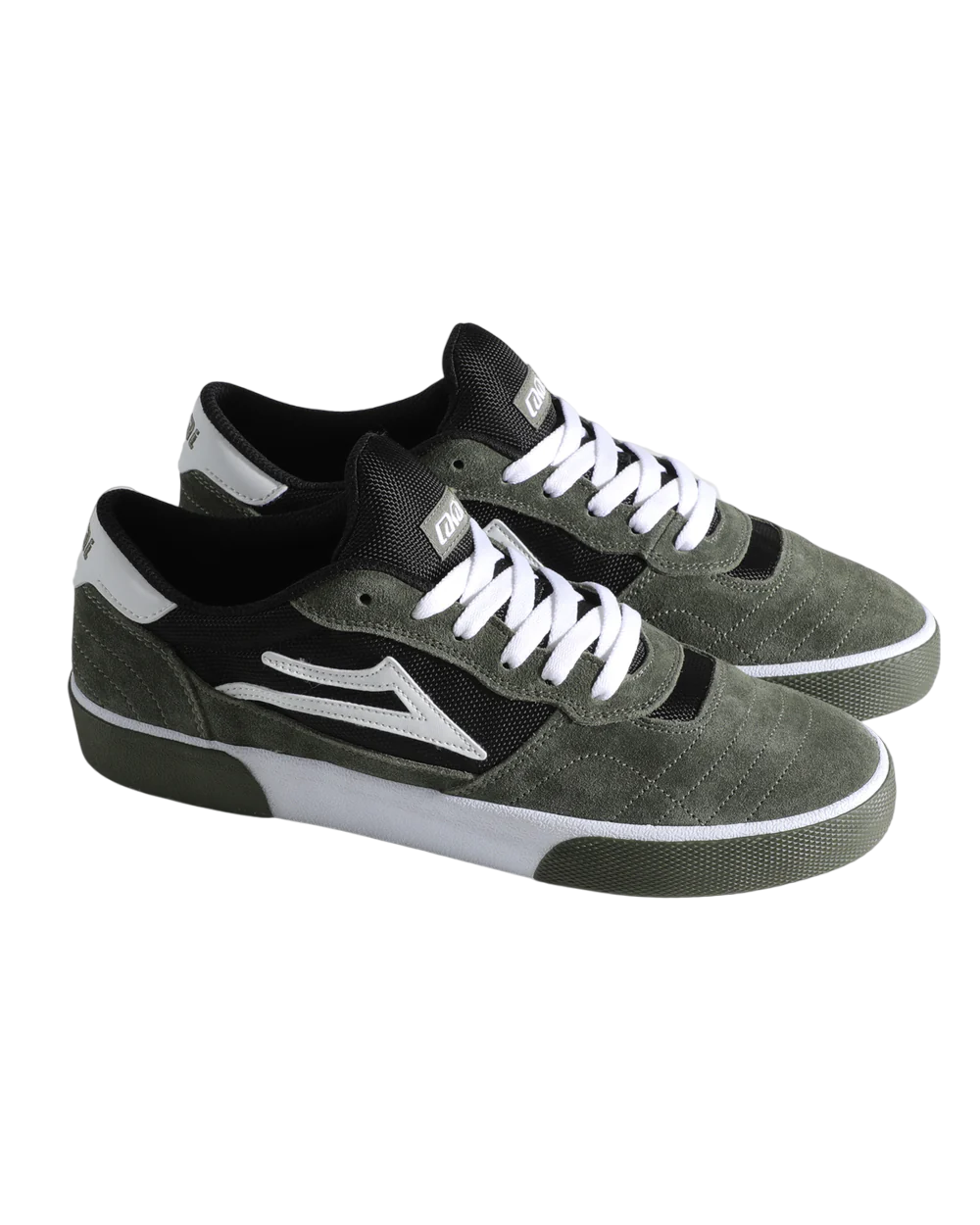 Lakai Cambridge Skate Shoes - Covert Green/Black/White