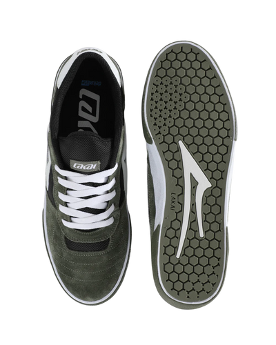 Lakai Cambridge Skate Shoes - Covert Green/Black/White
