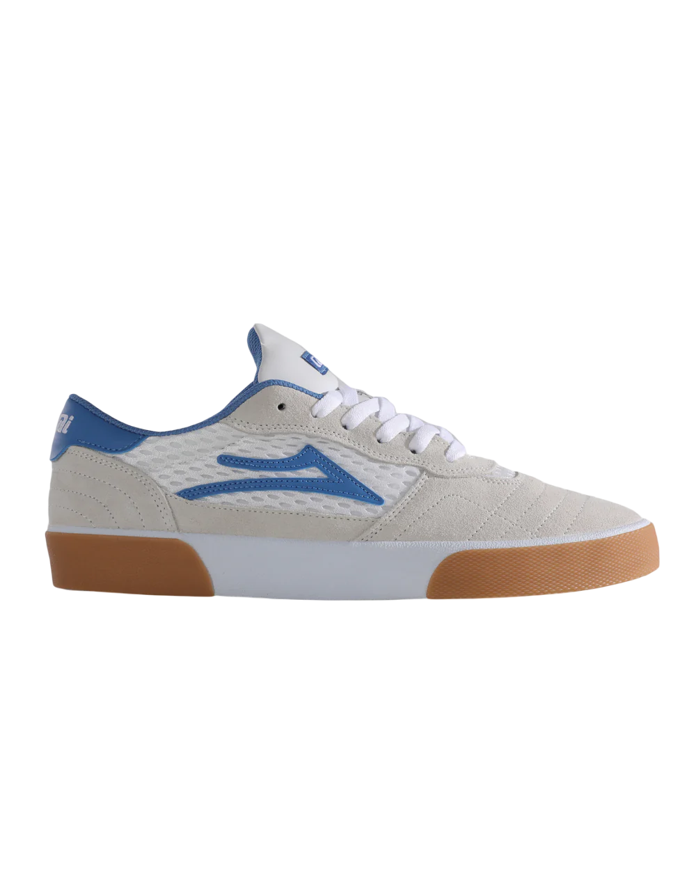 Lakai Cambridge Skate Shoes - White Suede Parisian Gum