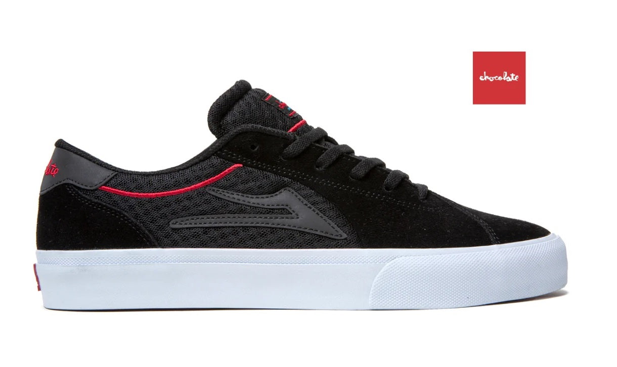 Lakai X Chocolate Flaco 2 Skate Shoes - Black/Red