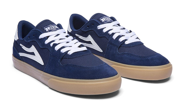 Lakai York Skate Shoes Navy/Gum Suede – Slick's Skate Store