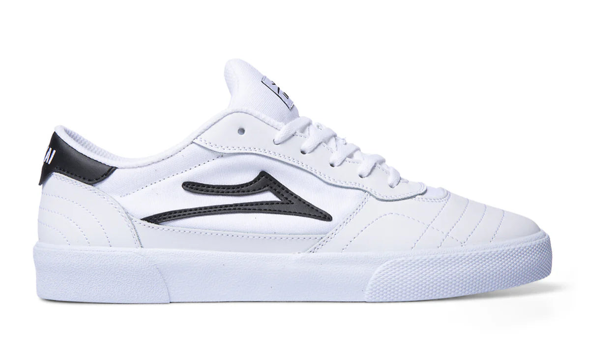 Lakai Cambridge Leather Skate Shoes - White/Blue