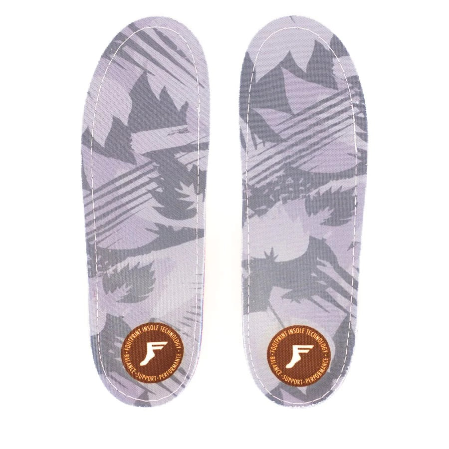 Footprint Gamechanger Low Profile Light Grey Camo Insoles