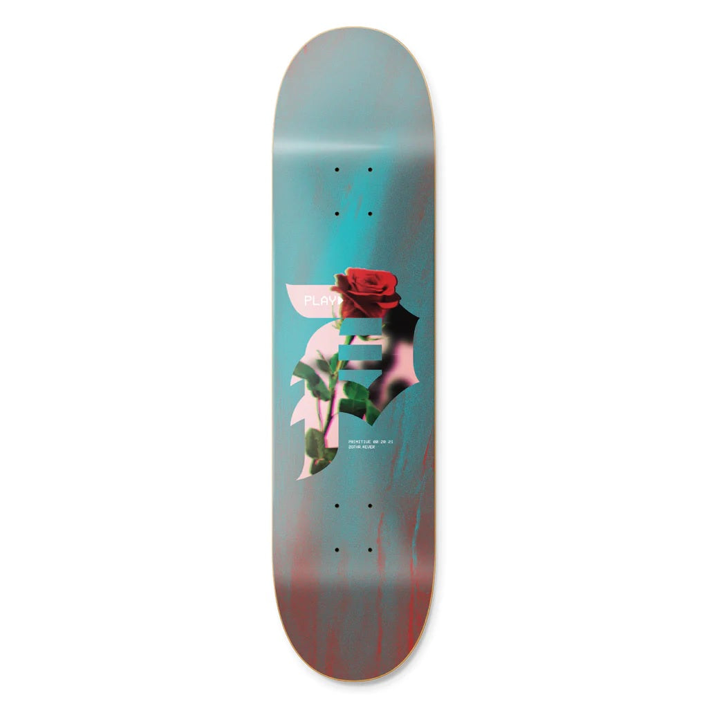 Planche de Skateboard Primitive Long Play Bleu Sarcelle - 8,25"
