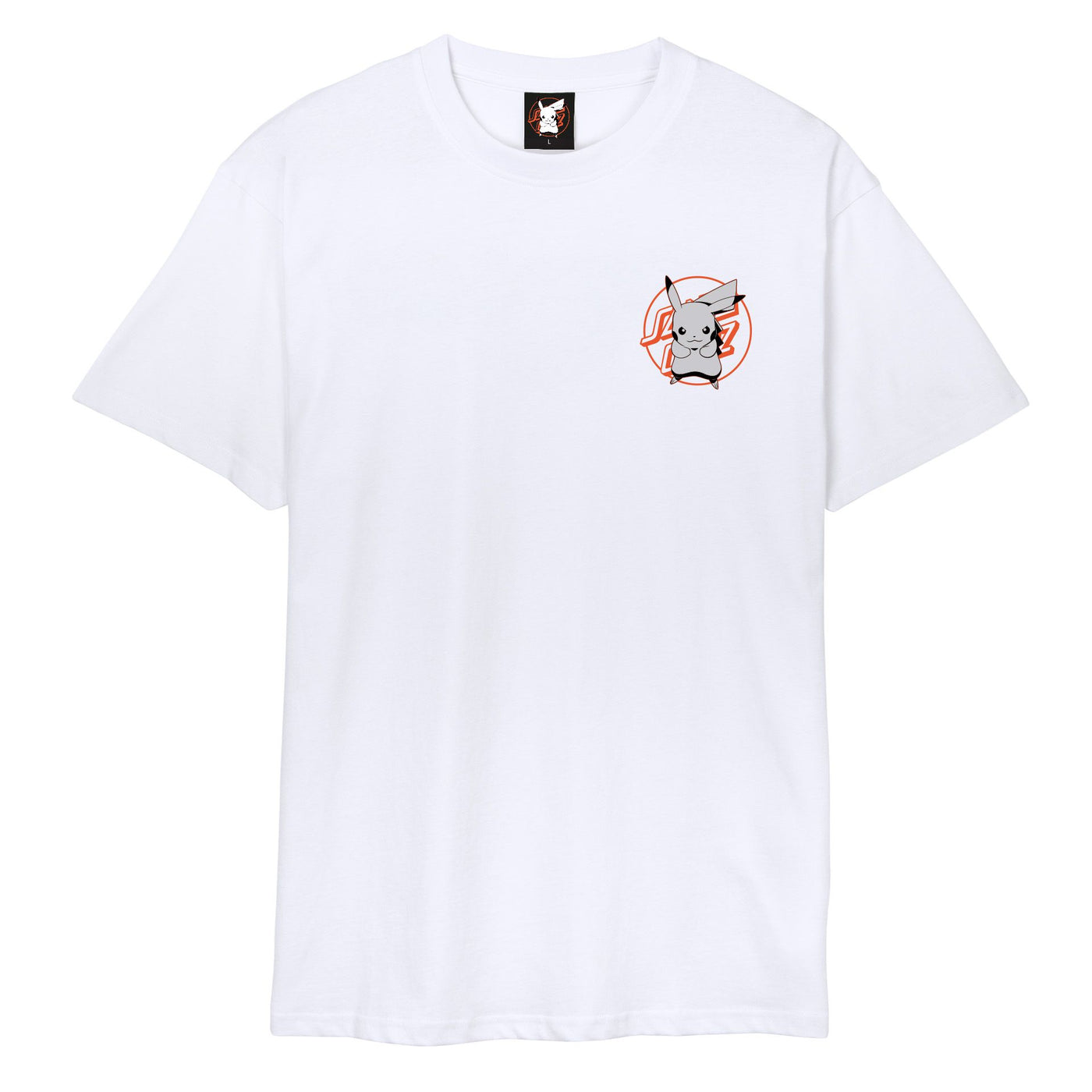 Camiseta Santa Cruz X Pokémon Pikachu - Blanco