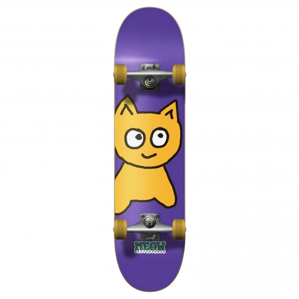 Meow Big Cat Purple Skateboard - 7.0"