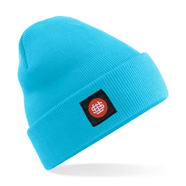 Gorro con monograma de Slick - Azul surf