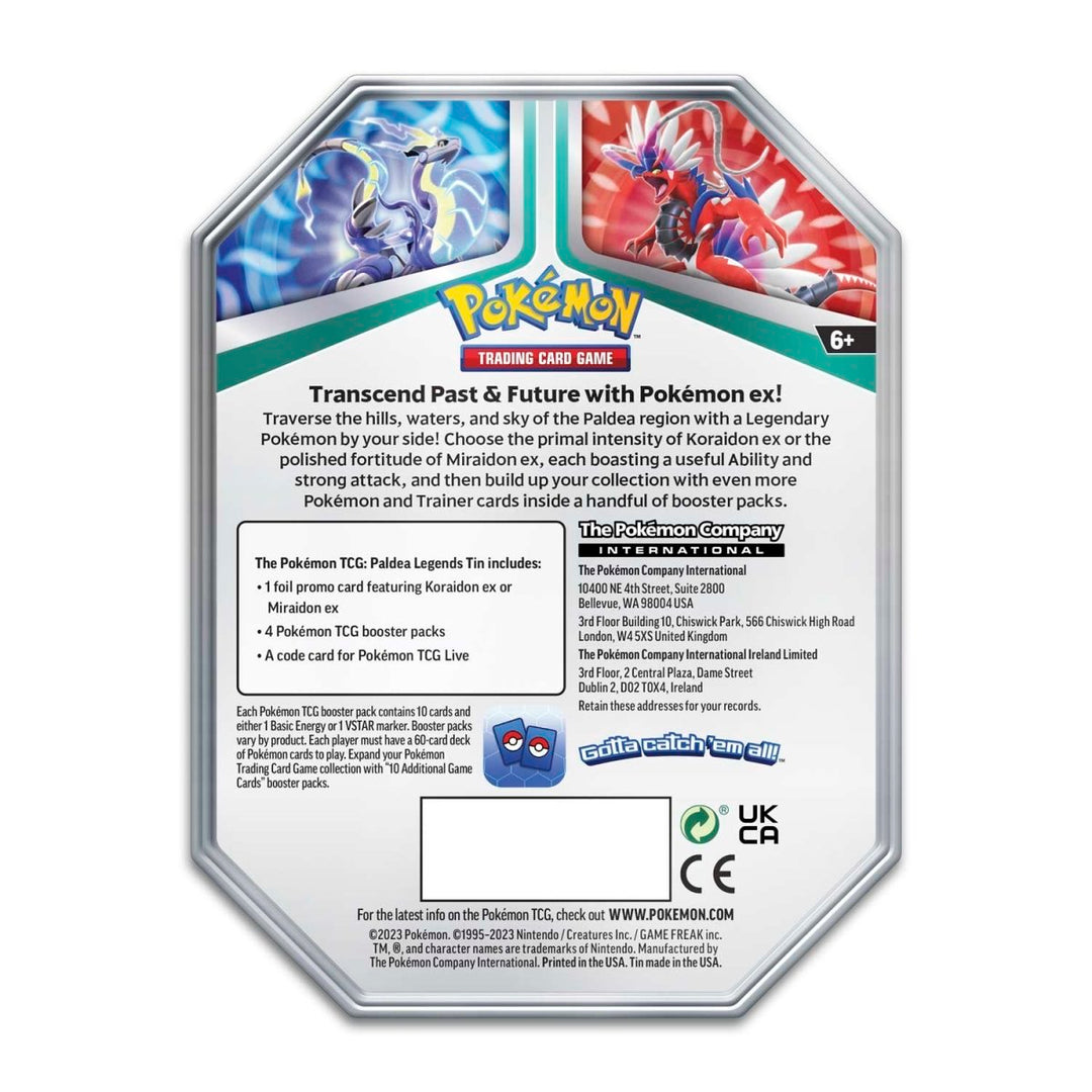 Pokémon TCG: Paldea Legends Tin