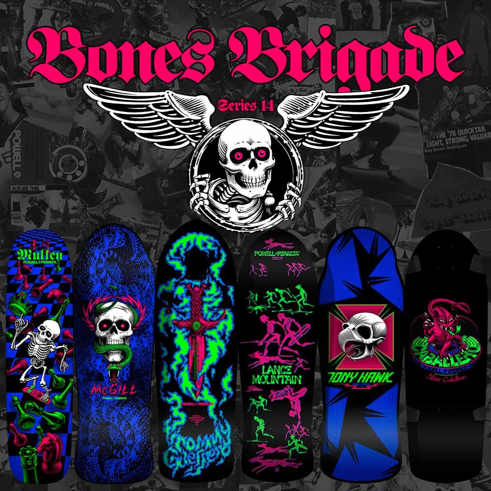 Powell Peralta Bones Brigade Guerrero Serie 14 Reedición Tabla de skate - 9,75"