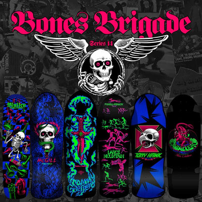 Powell Peralta Bones Brigade Guerrero Serie 14 Reedición Tabla de skate - 9,75"