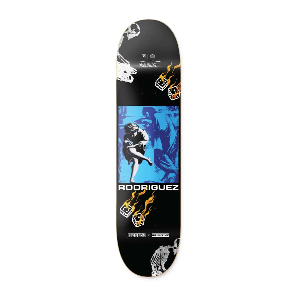 Primitive X Guns N' Roses Rodriguez Estranged Skateboard Deck - 8.125"