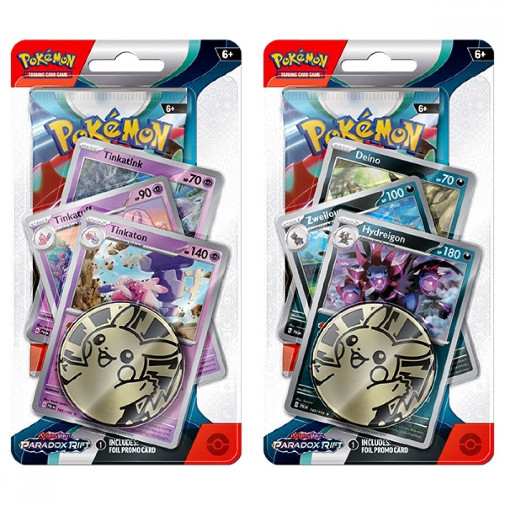 Pokémon TCG: Scarlet &amp; Violet-Paradox Rift 1 paquete Checklane Blister
