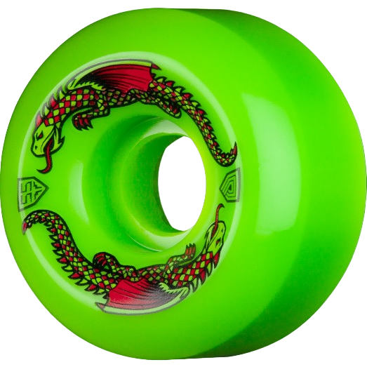 Powell Peralta Dragon Formula Green Skateboard Wheels - 55mm 93a