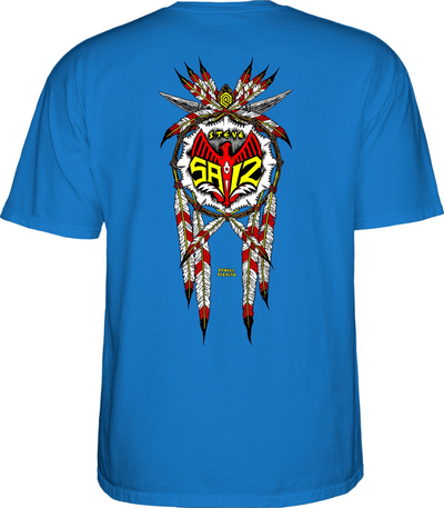 Powell Peralta Steve Saiz Totem T Shirt - Royal Blue