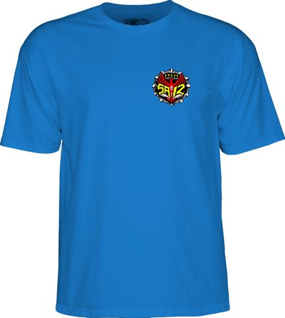 Powell Peralta Steve Saiz Totem T Shirt - Royal Blue