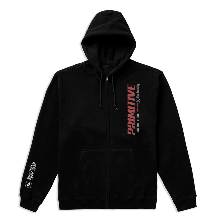 Primitive X Jujutsu Kaisen Itadori Sukuna Zip Hoodie - Black