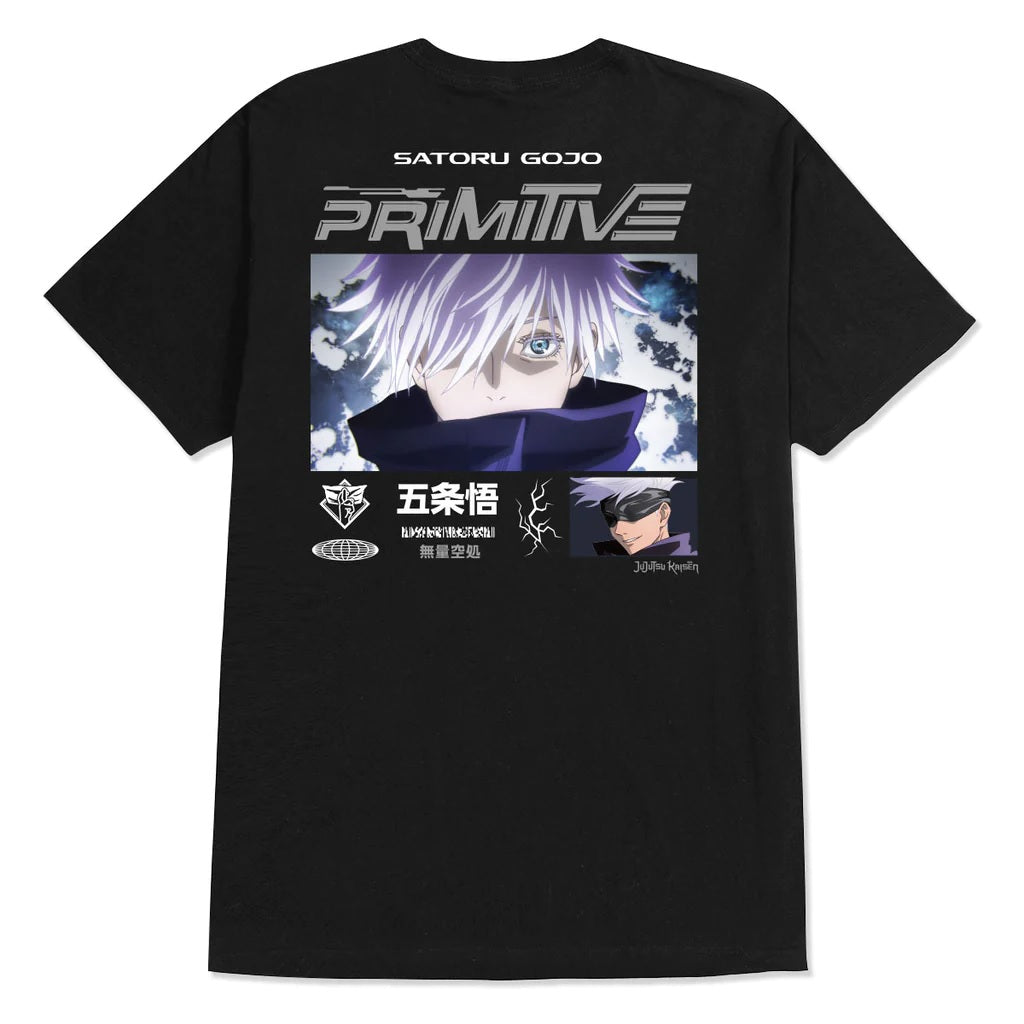 Primitive X Jujutsu Kaisen Satoru T Shirt - Black