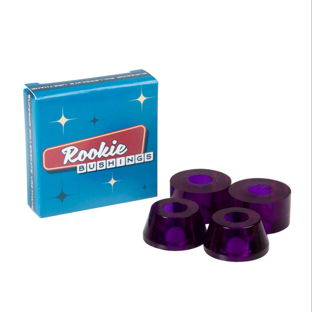 Rookie Conical & Barrel Clear Purple 72a Quad Skate Bushings
