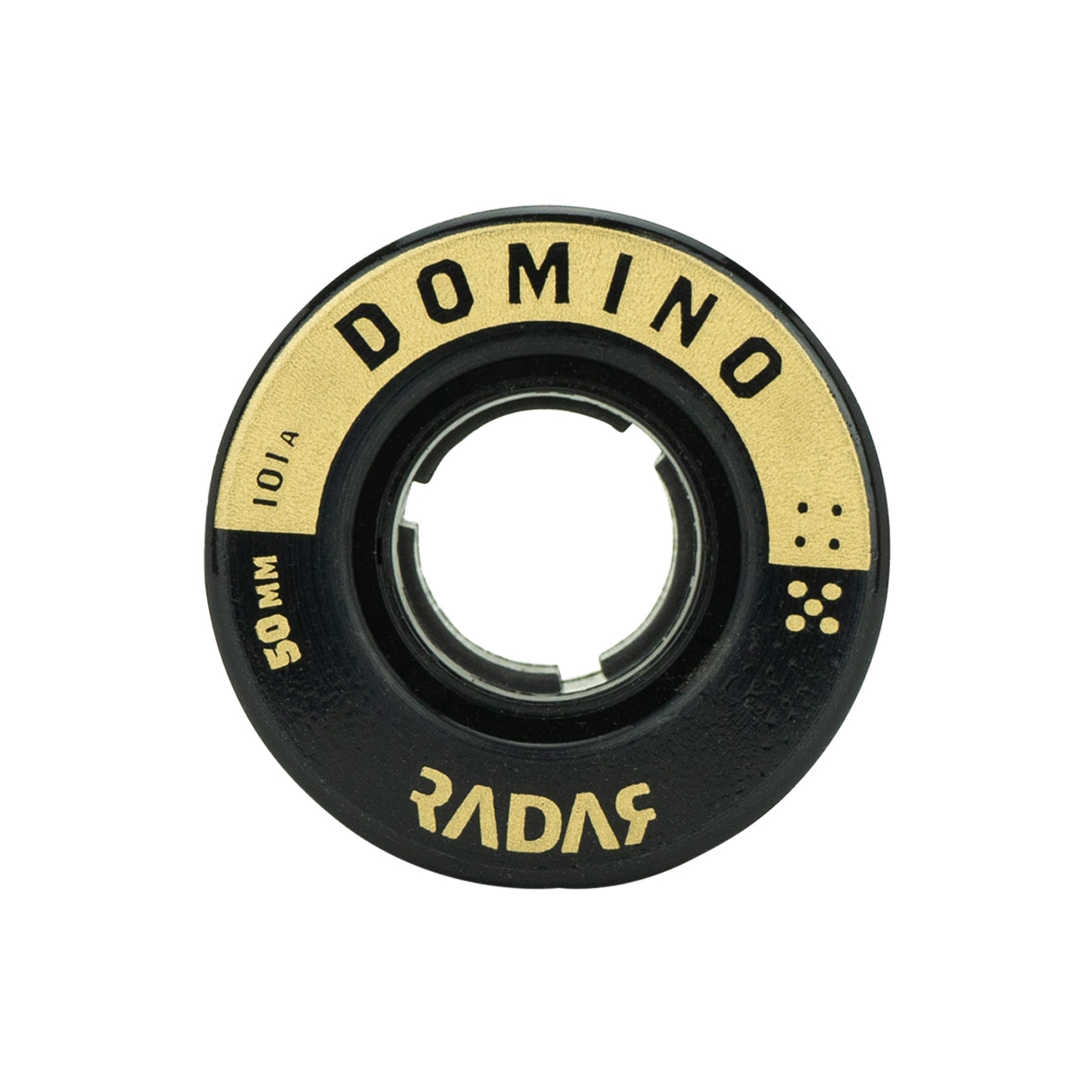 Radar Domino Black/Gold Wheels 50mm 101a - Set of 4