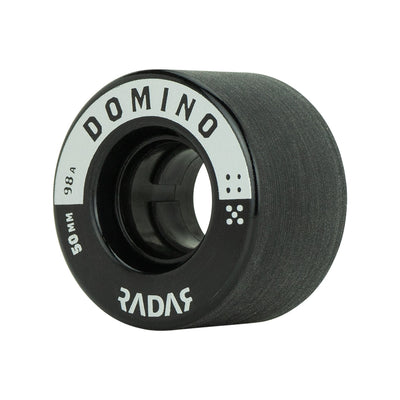 Radar Domino Noir/Argent Roues 50mm 98a - Lot de 4