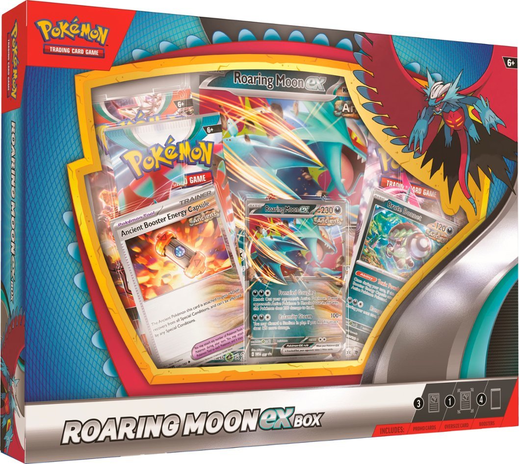 Pokémon TCG: Scarlet & Violet-Paradox Rift Roaring Moon EX Collection Box