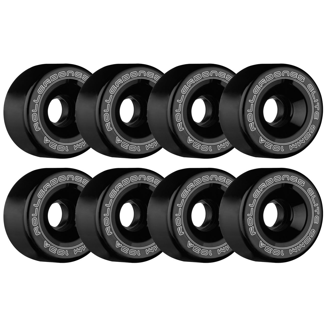 Rollerbones Art Elite Competition Wheels Black 62mm 103a - Set of 8