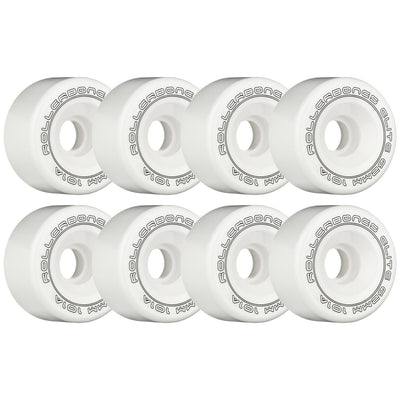 Rollerbones Art Elite Competition Wheels White 62mm 101a - Set of 8