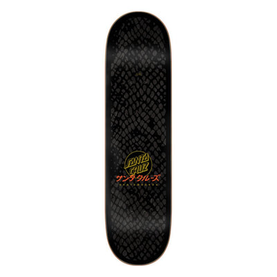 Santa Cruz Japanese Snake Dot Black/Orange Skateboard Deck - 8.25"