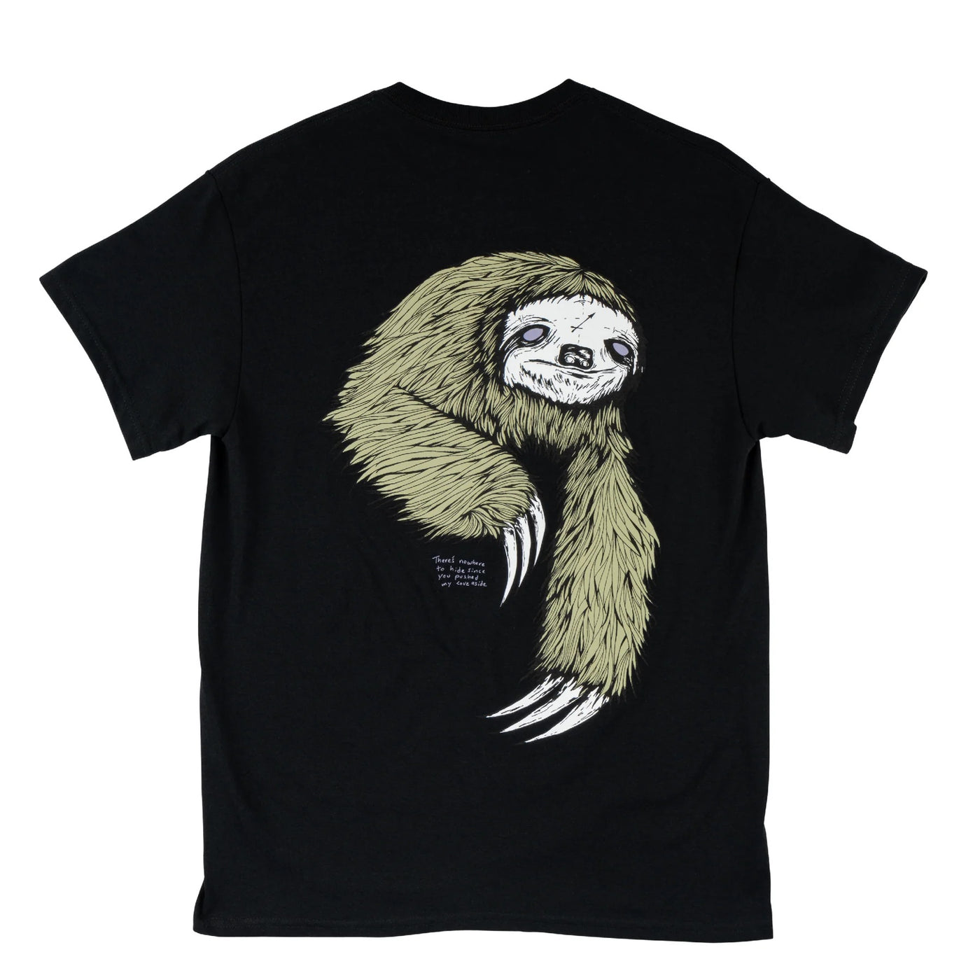 T-shirt Welcome Sloth - Noir/Sauge