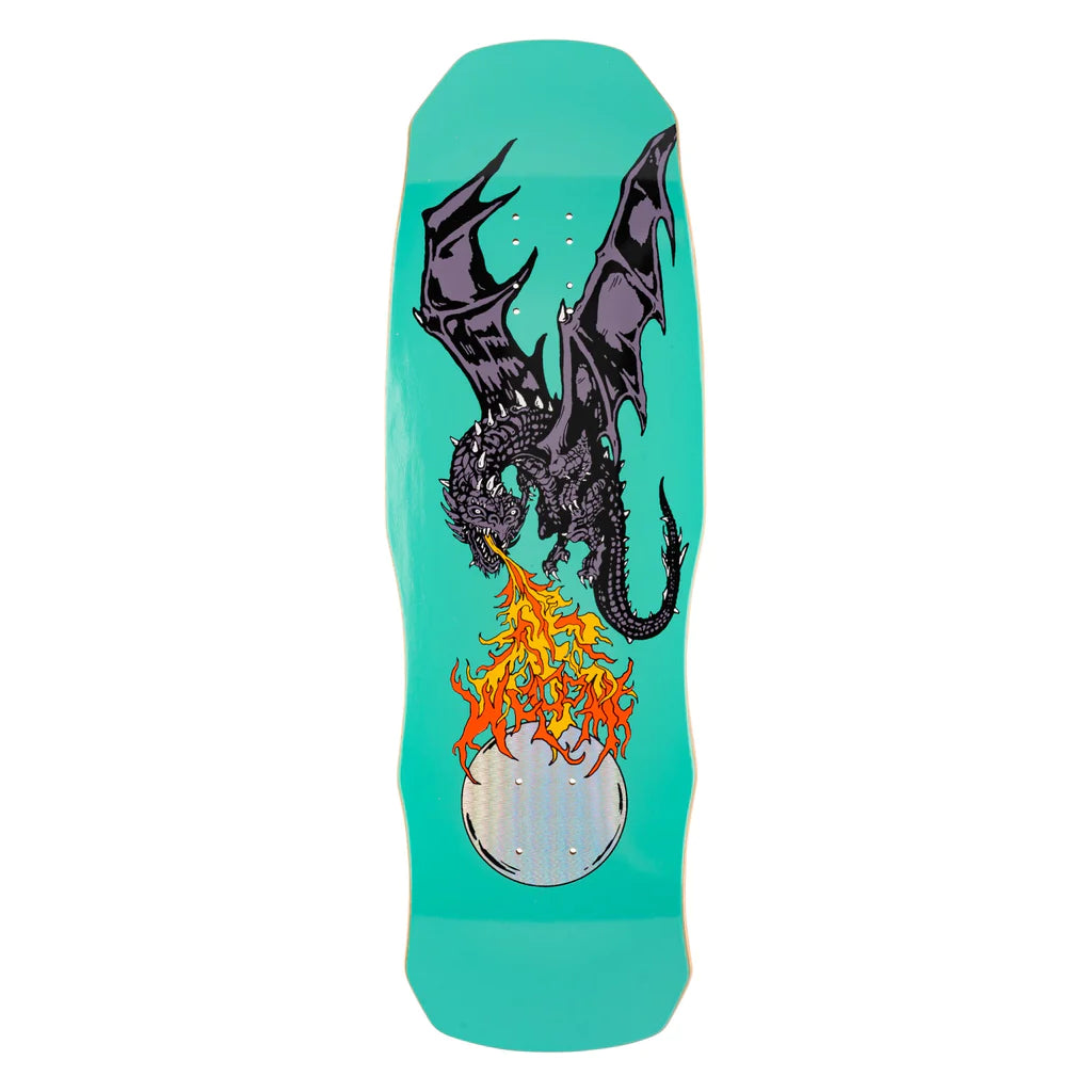 Tabla de skate Welcome Fire Breather On Dark Lord Teal - 9,75"