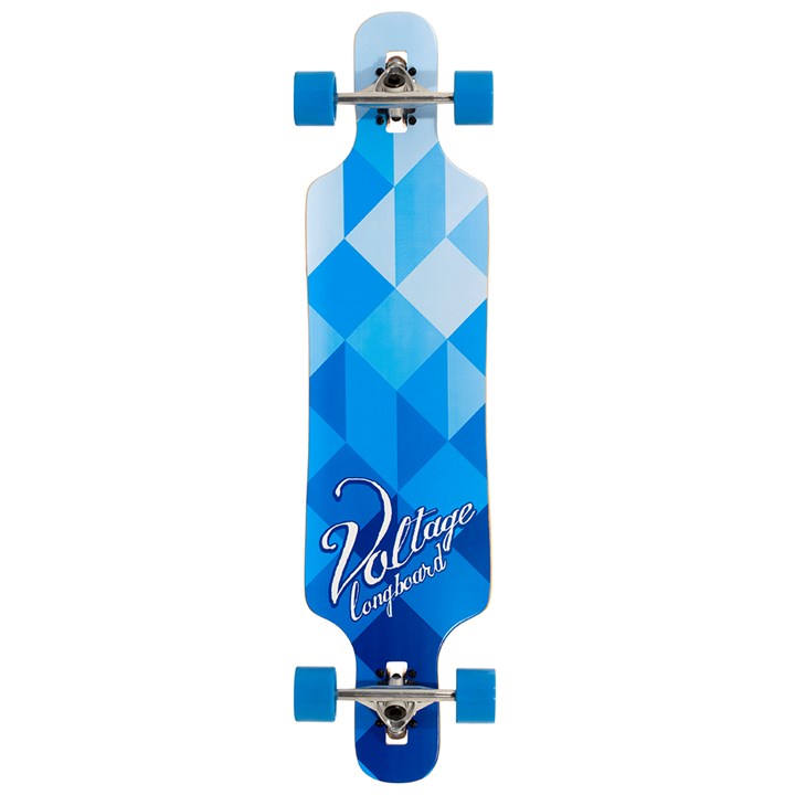 Voltage DT Blue/White Longboard - 39