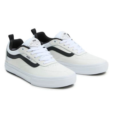 Vans Kyle Walker Skate Shoes - Leather White/Black