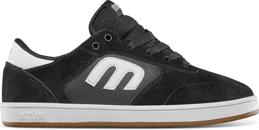 Etnies Windrow Kids Skate Shoes Black/White/Gum – Slick's Skate