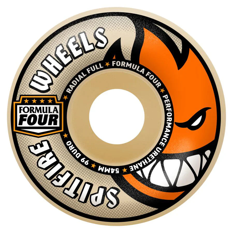Spitfire Formula Four Wheels Radial Full Natural - 54mm 99du