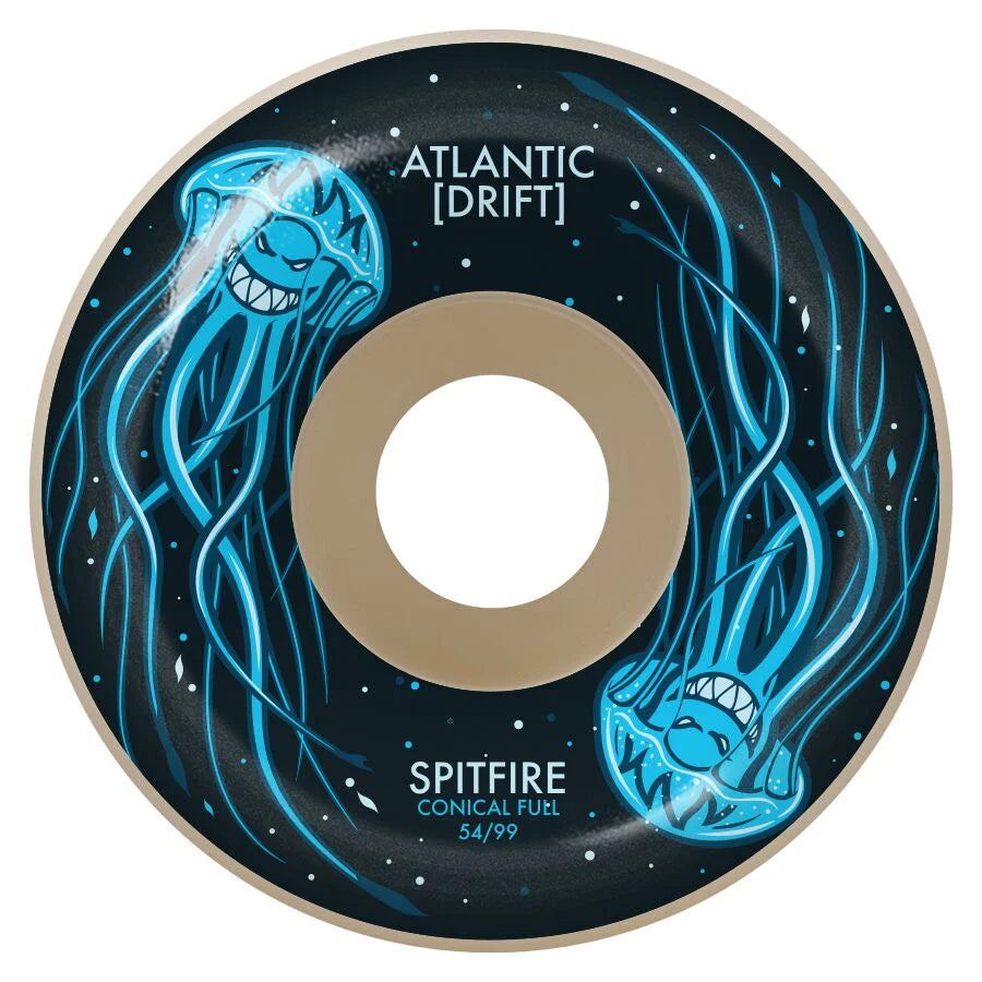 Spitfire X Atlantic Drift Formula Four 99 Conical Full Skateboard Wheels - 54mm