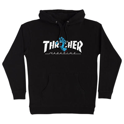 Santa Cruz X Thrasher Screaming Logo Hoodie - Black