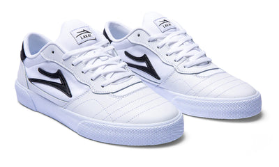 Lakai Cambridge Leather Skate Shoes - White/Blue