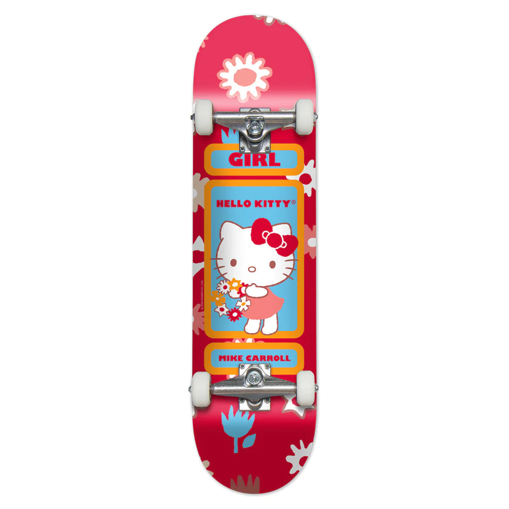 Girl Carroll Hello Kitty Complete Skateboard - 7.75"