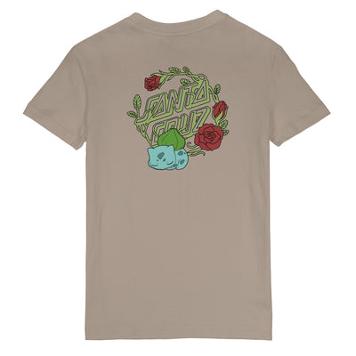Camiseta Mujer Santa Cruz X Pokémon Bulbasaur Dot - Gris Cálido
