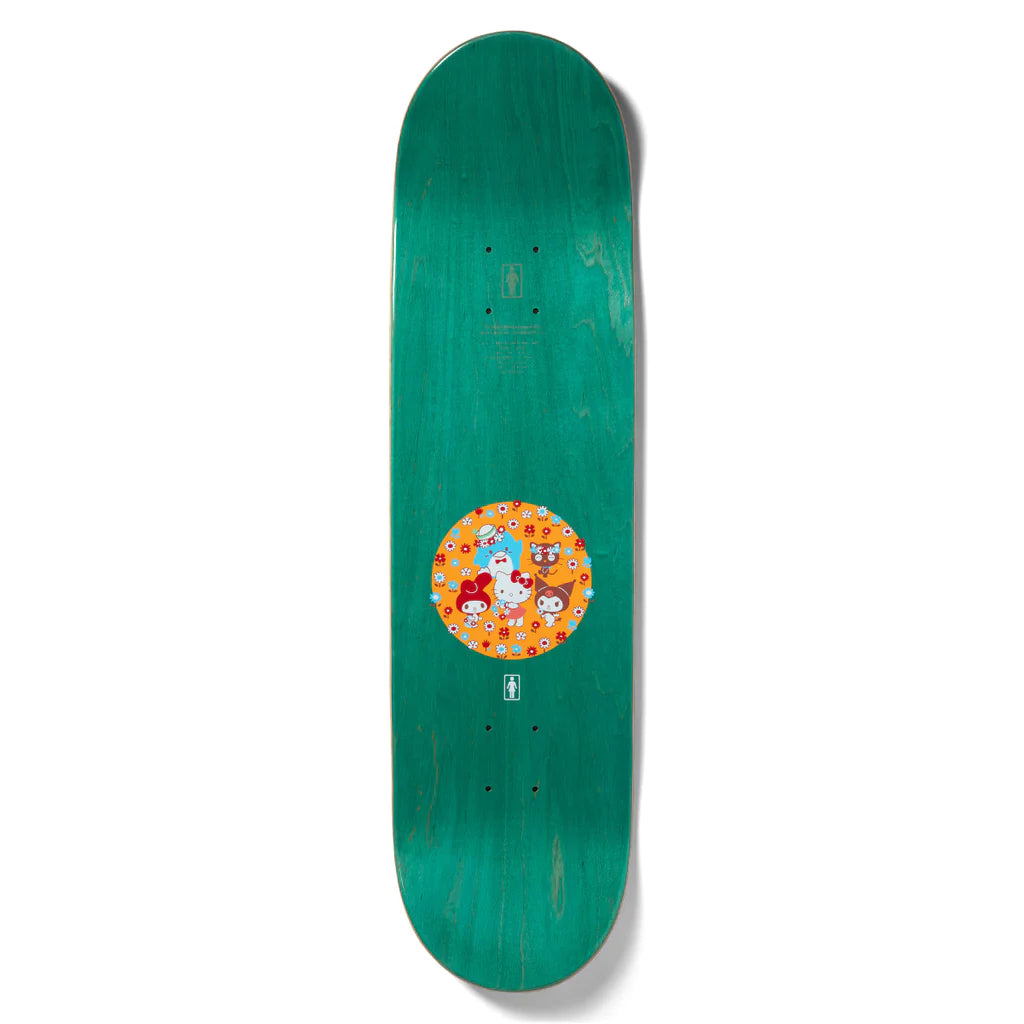 Girl Gass Hello Kitty And Friends Skateboard Deck - 8.25"