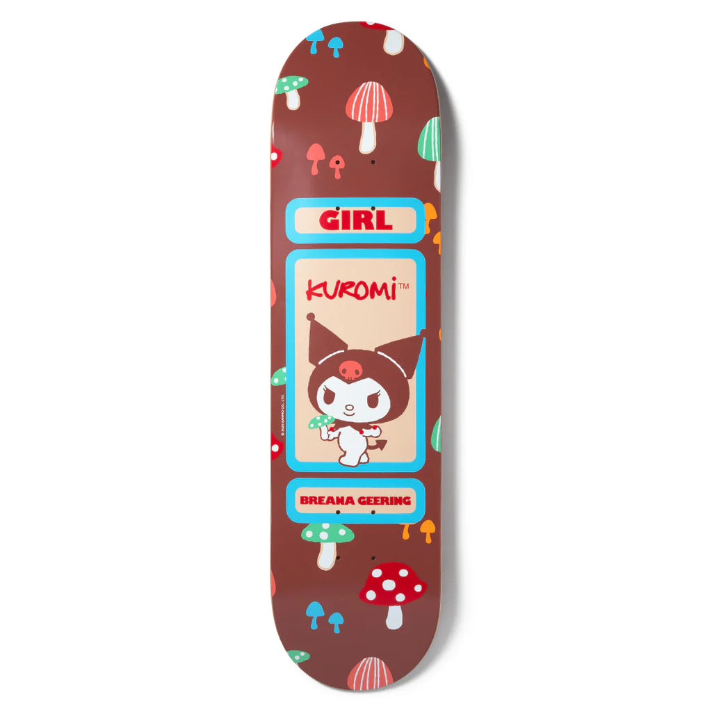 Girl Geering Hello Kitty And Friends Skateboard Deck - 8.5"