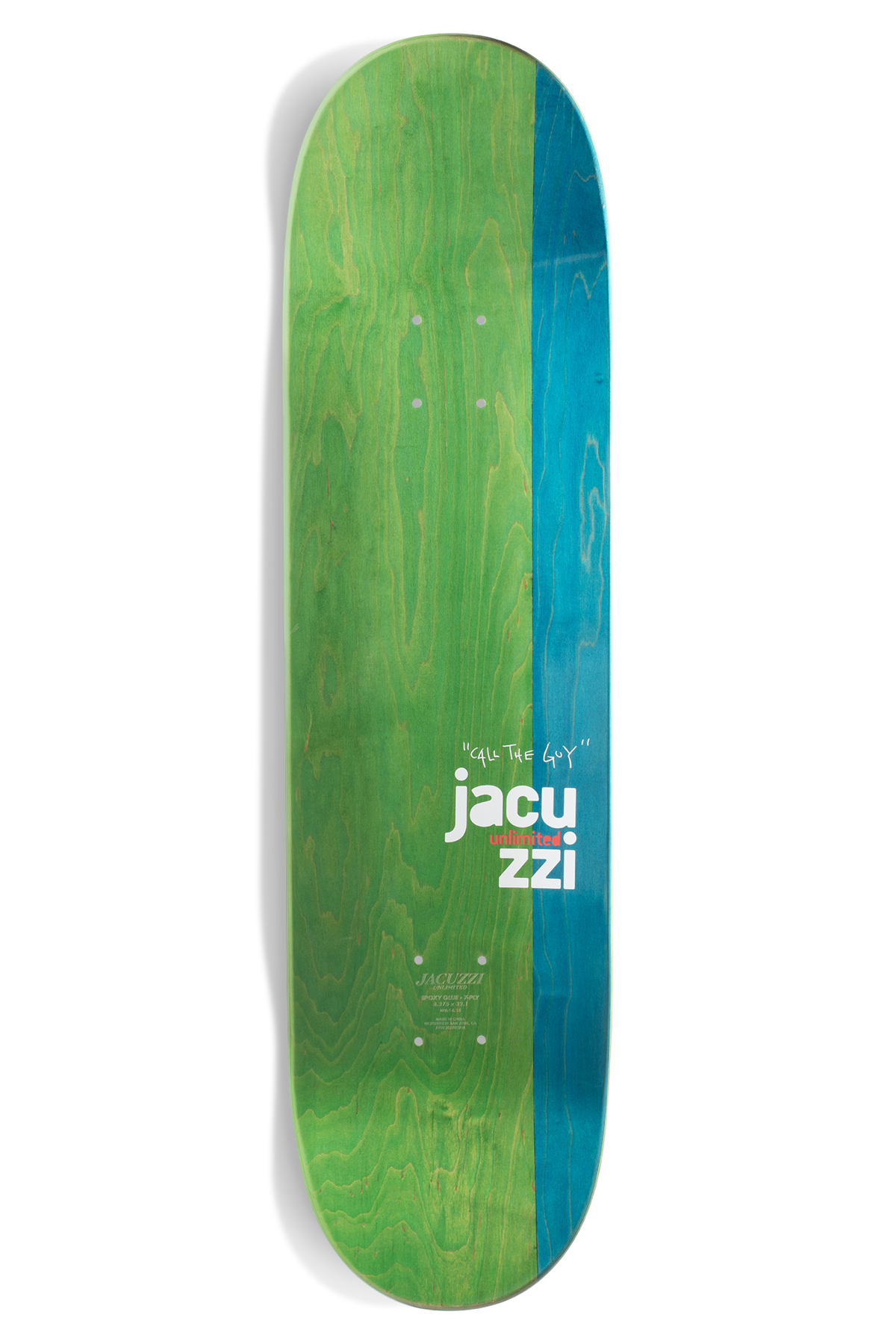 Jacuzzi Unlimited Michael Pulizzi Bobcat Ex7 Skateboard Deck - 8.375"